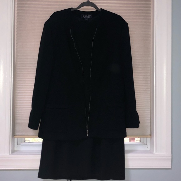 Black Wool dress and matching jacket - Picture 4 of 6
